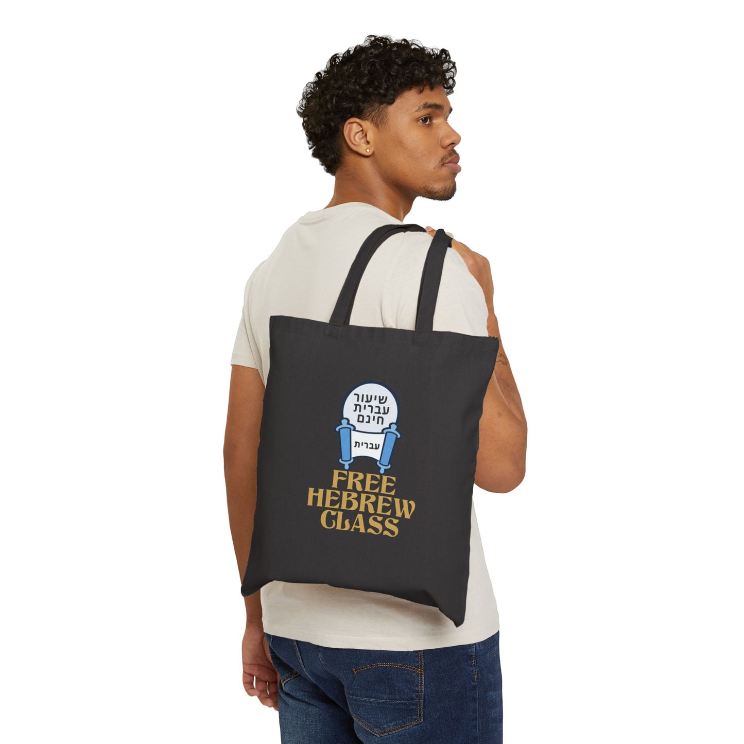Free Hebrew Class Cotton Canvas Tote Bag